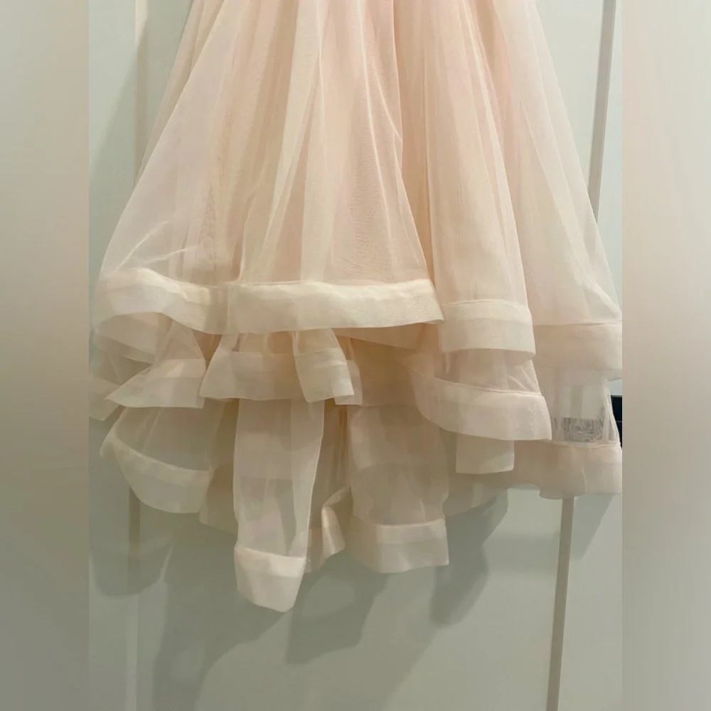 🌺HOST PICK🌺 Speechless Blush Layered Tulle and Lace Dress |Size 14 girls - Picture 6 of 12